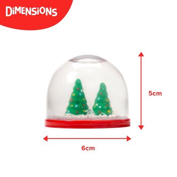 4 mini boules à neige de Noël 5