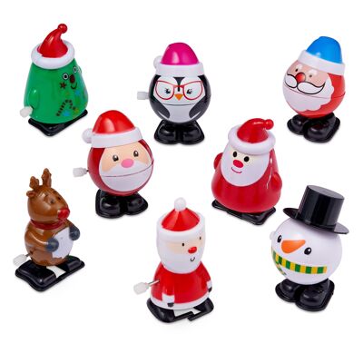 8 Christmas Wind Up Toys