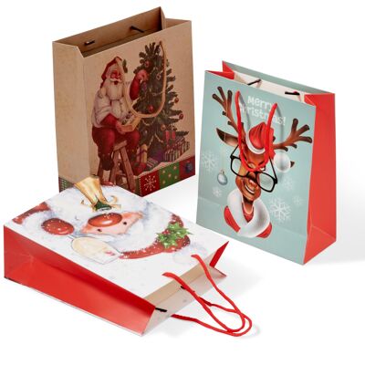 12 Christmas Themed Gift Bags