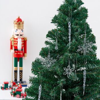 40 décorations de Noël flocons de neige et glaçons 5