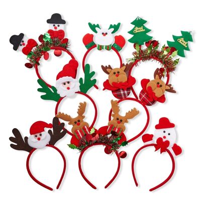 8 Weihnachtskopf-Bopper-Stirnbänder