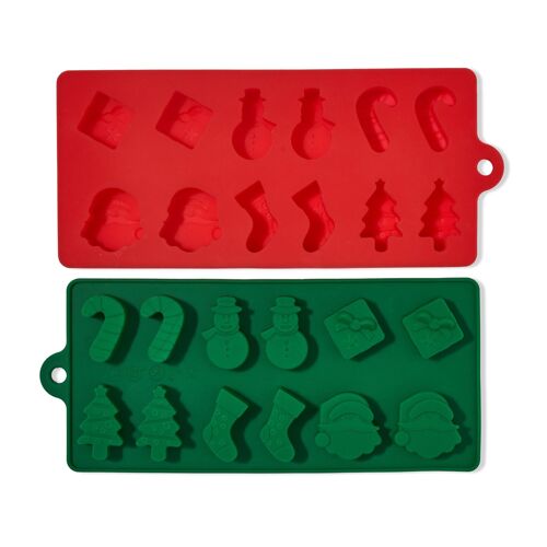 2 Christmas Silicone Moulds