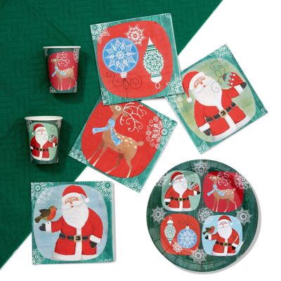 61 Piece Christmas Party Tableware Set