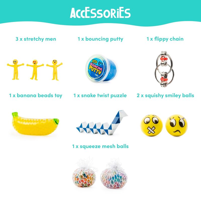 Lot De 6 Pierres Sensorielles Fidget - Anti-Stress Pour Enfants Et Adultes - Soulage TDAH Et Autisme