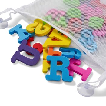100 lettres et chiffres en mousse adaptés aux enfants et aux bébés, parfaits pour l'heure du bain. 4