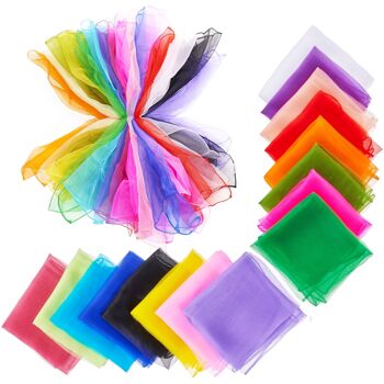 32 foulards carrés de danse sensorielle/Snoezelen 1