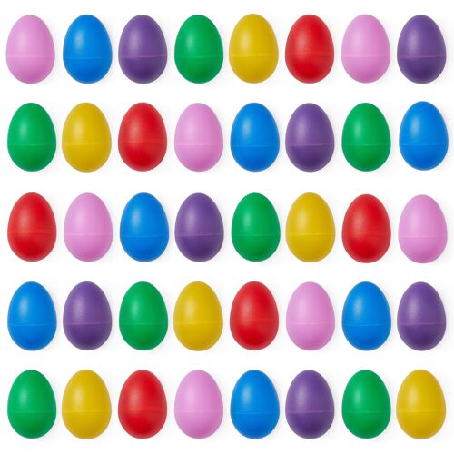 40 Rattling Egg Shakers - Sensory