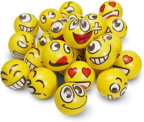 24 Emoji Sensory/Snoezelen Squeeze Balls