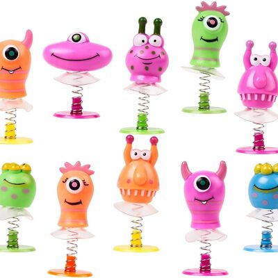 36 Monster Spring Jump Up / Pop Up Party Toys per bambini