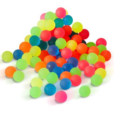 85 pelotas inflables de neón