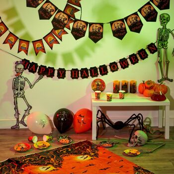 Ensemble de vaisselle et décorations d'Halloween 80 pièces 7