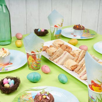 Ensemble de vaisselle pour fête scolaire sur le thème de Pâques - Pour 15 personnes 5