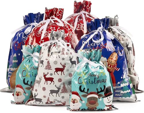 30 Christmas Drawstring Bags