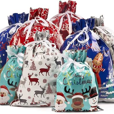 30 Christmas Drawstring Bags