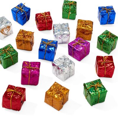 80 mini adornos para árboles de Navidad de colores