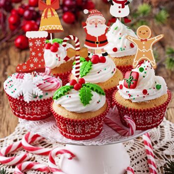 100 décorations de cupcakes de Noël 3