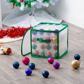 Boîte de boules de Noël, contient 64 décorations 3