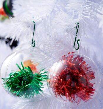 500 crochets boules en plastique pour décorations de Noël 3