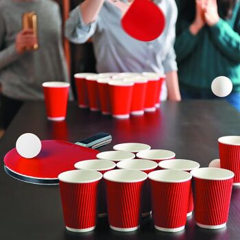 50 Balles de Ping Pong Blanches pour Loisirs Créatifs, Tennis de Table et Beer Pong 2