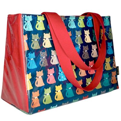 M insulated bag, “Cat pop” blue