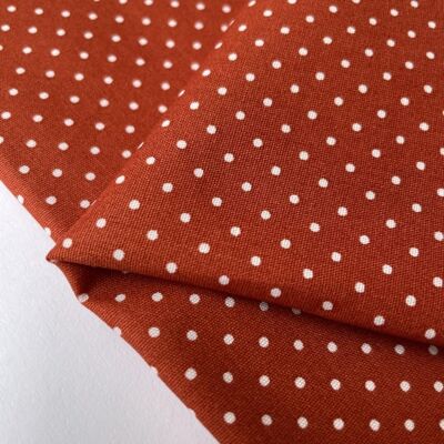 Polka dot poplin fabric