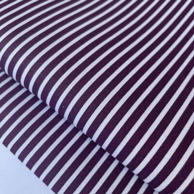 Bougainvillea striped poplin fabric