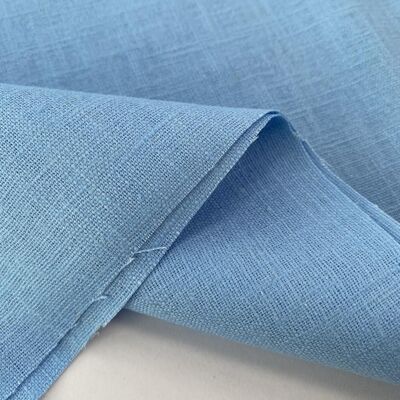 Light blue linen fabric