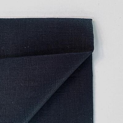 Navy linen fabric