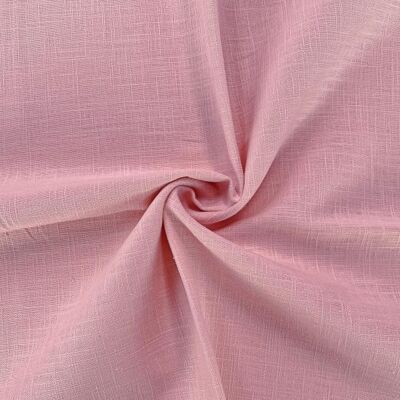 Tessuto di lino rosa confetto