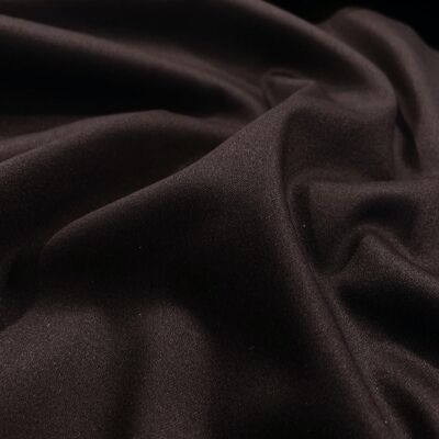 Black lycra cotton satin fabric