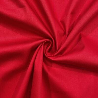 Red lycra cotton satin fabric