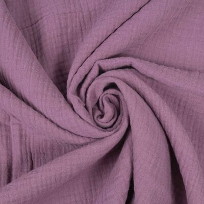 Double gauze lilac muslin fabric