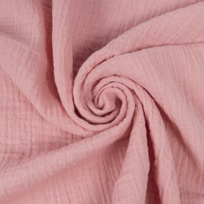 Bubblegum pinker Double-Gauze-Musselin-Stoff