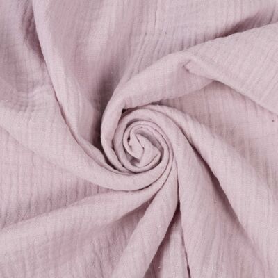 Double gauze muslin fabric pale pink