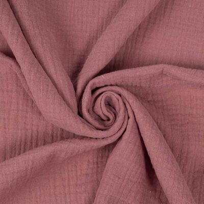 Pink double gauze muslin fabric