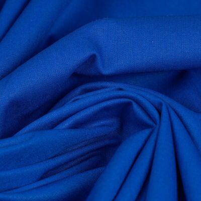 Blue poplin fabric