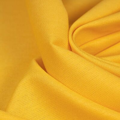 Yellow poplin fabric