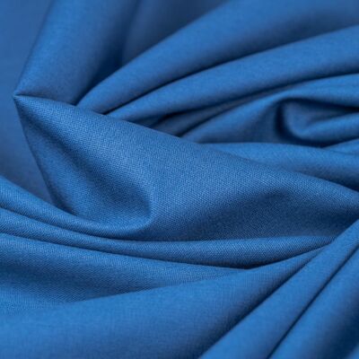 Petrol blue poplin fabric