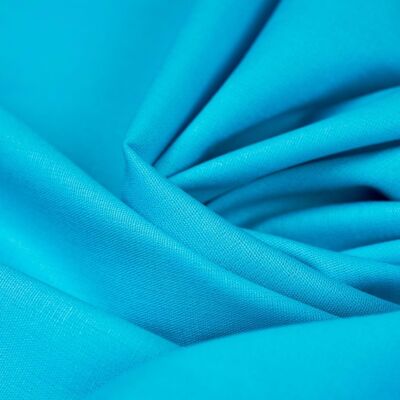 Turquoise poplin fabric