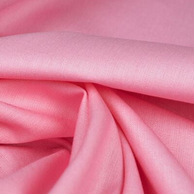 Bubblegum pink poplin fabric