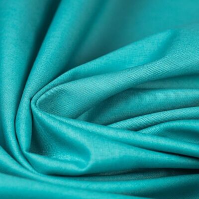Aqua green poplin fabric