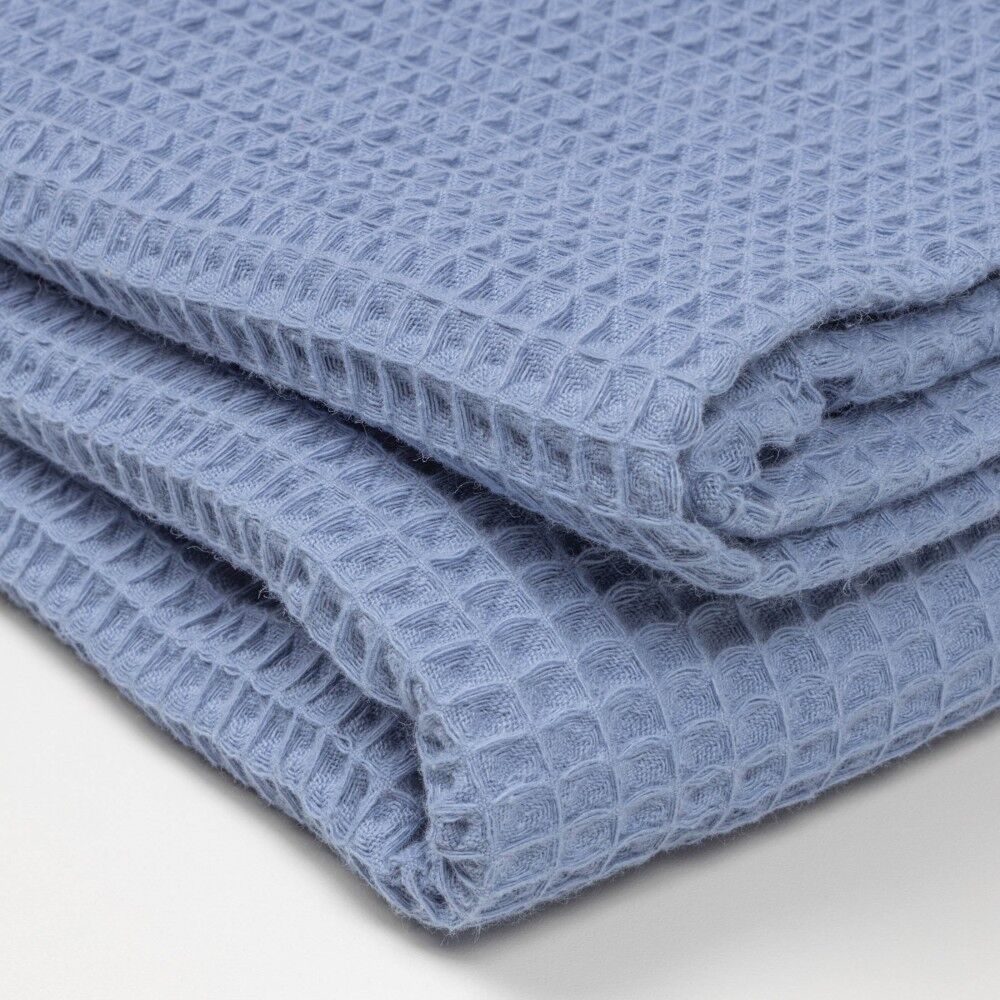 Waffelstoff Petrolblau