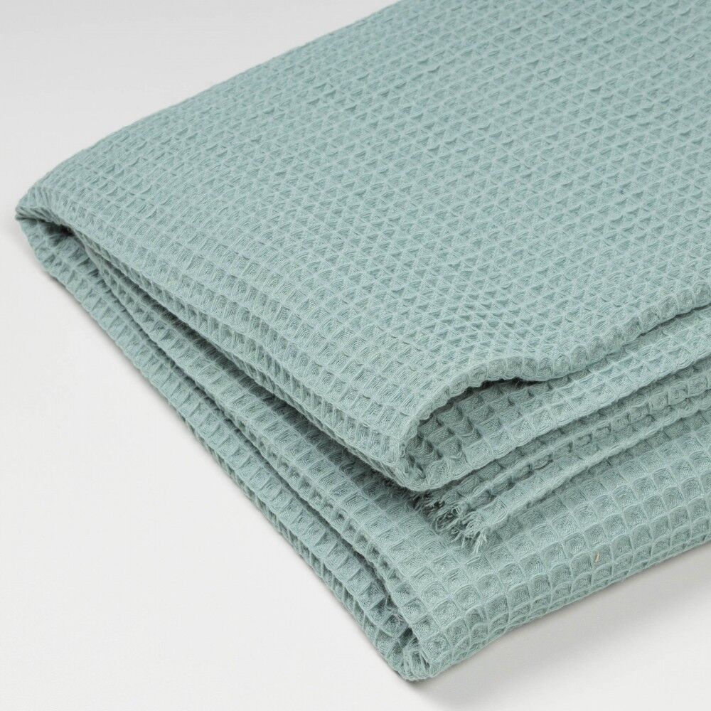 Waffelstoff mintgrün