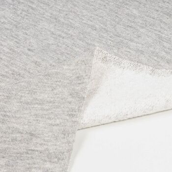 Tissu sweat gris perché