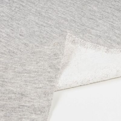 Gray perched sweatshirt fabric