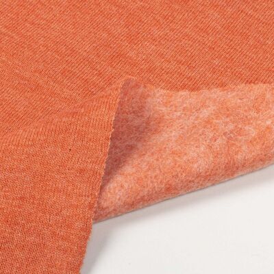 Orange perched sweatshirt fabric