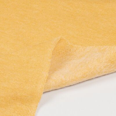 Tissu sweat perché jaune