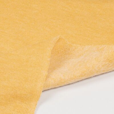 Yellow perched sweatshirt fabric