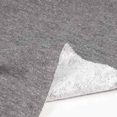 Dark gray perched sweatshirt fabric