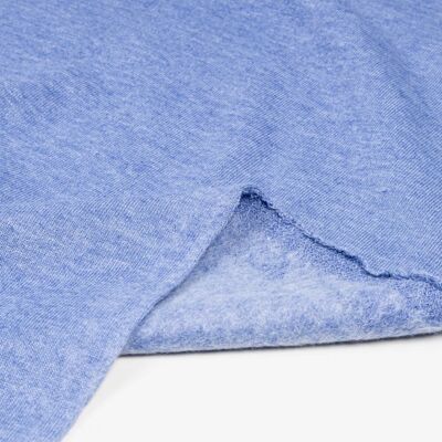 Tissu sweat perché carreaux bleu